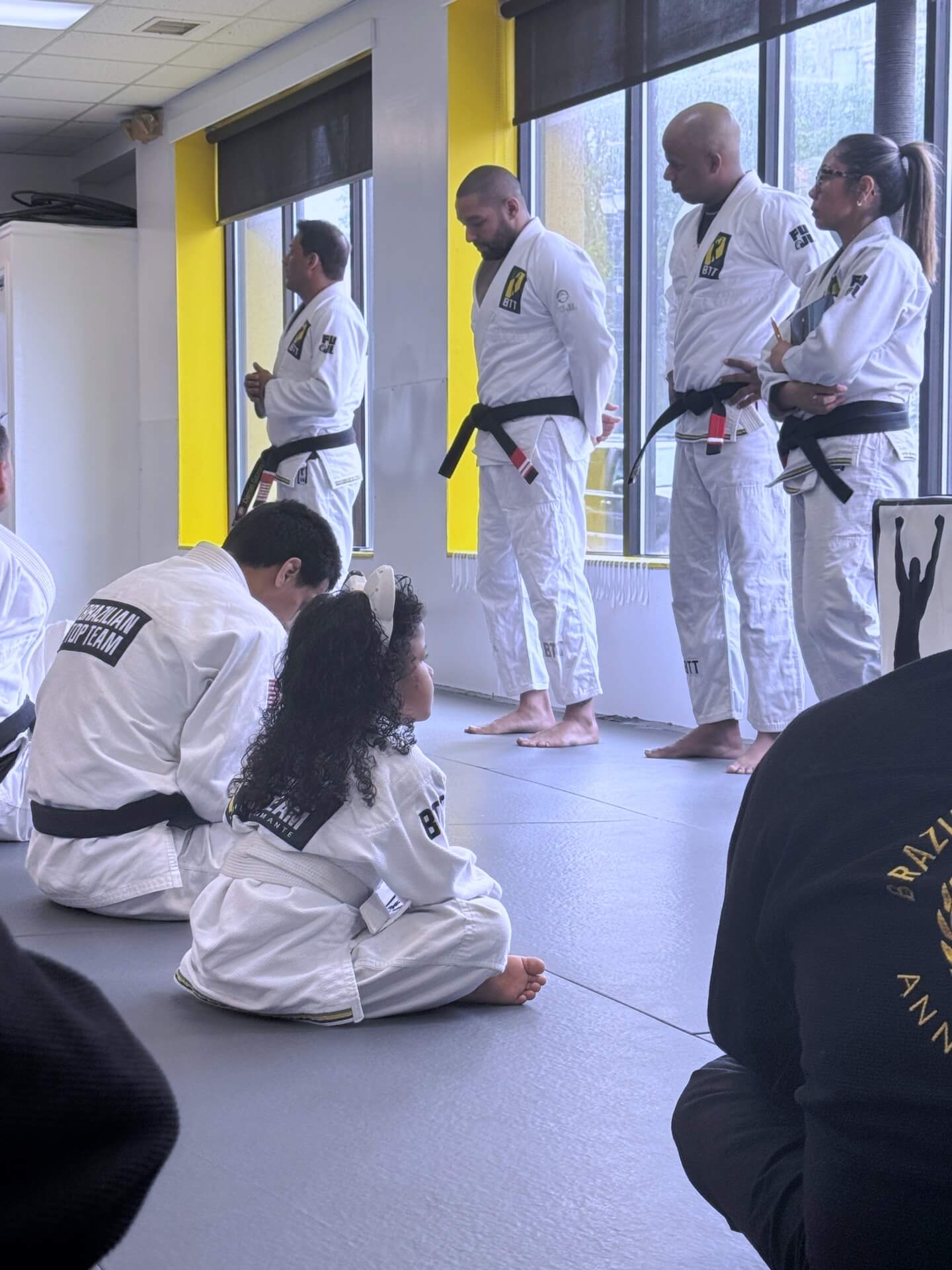 BJJ black belts belt ceremony at BTT Boston Everett MA