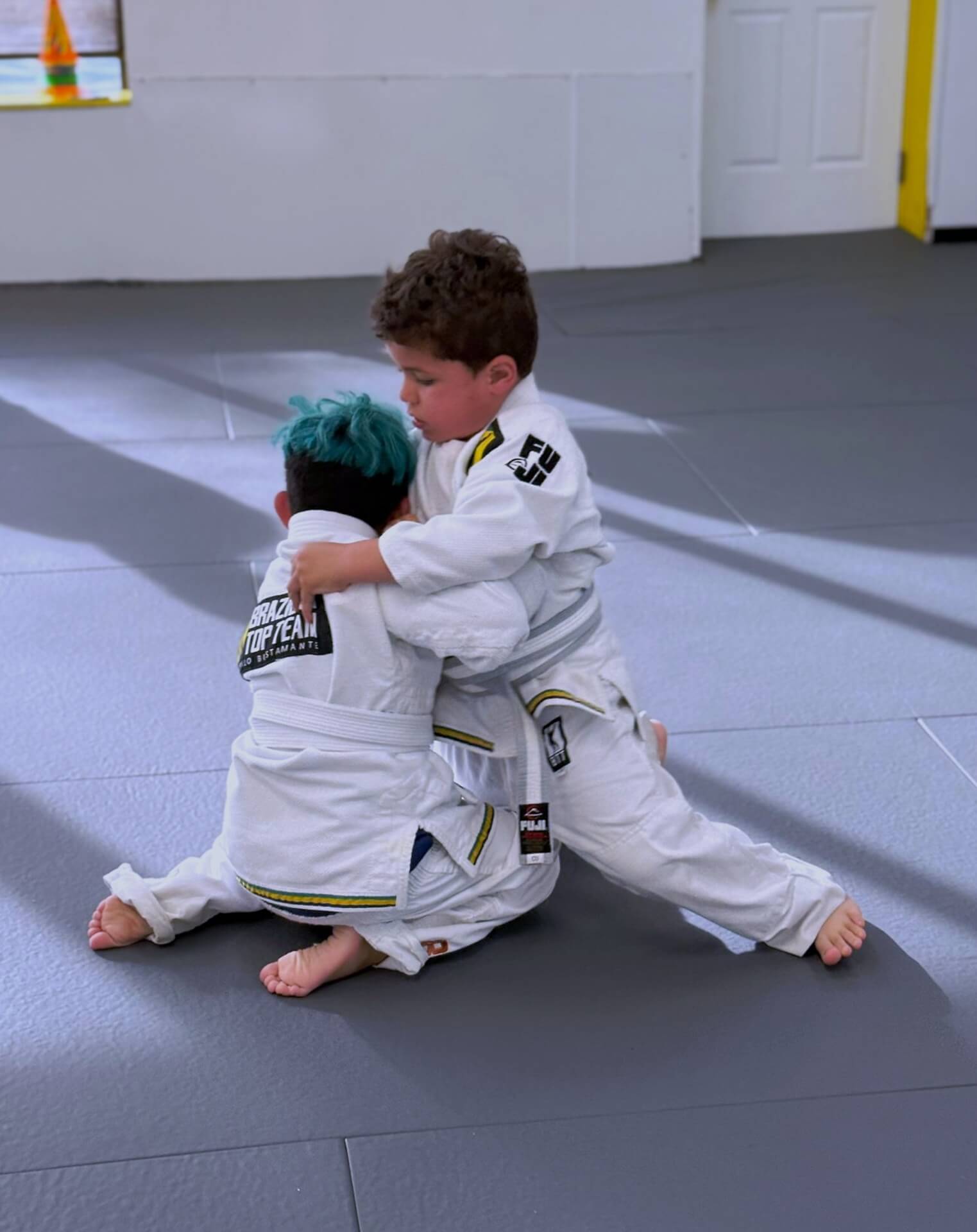 Kids BJJ ground grappling at BTT Boston Everett MA